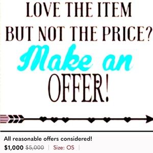 All reasonable offers considered! Bundle 2 items & get 15% off!!!